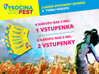 K nákupu na imusicdata.cz lístky na Vysočina fest zdarma