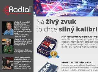 Radial DI boxy – na živý zvuk to chce silný kalibr