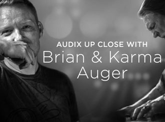 Brian a Karma Auger a mikrofony Audix