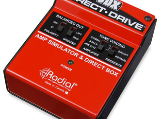 Radial JDX direct-drive, amp simulator a DI box