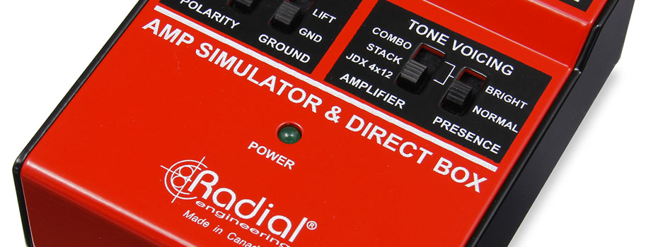 Radial JDX direct-drive, amp simulator a DI box