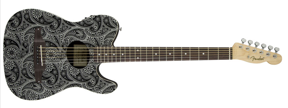 Fender Telecoustic v limitované edici Paisley