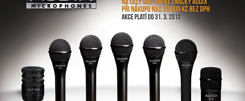 SLEVA na celý sortiment značky AUDIX při odběru nad 20 000 Kč bez DPH