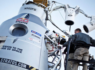 Obrázek č.1 article Red Bull Stratos a Riedel Communication