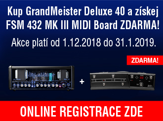 Kupte GrandMeister Deluxe 40 a získejte pedál FSM 432 MK III zdarma!
