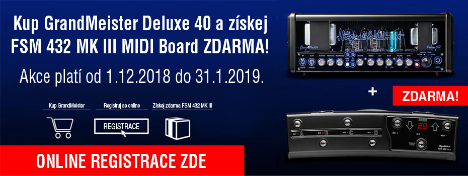 Kupte GrandMeister Deluxe 40 a získejte pedál FSM 432 MK III zdarma!