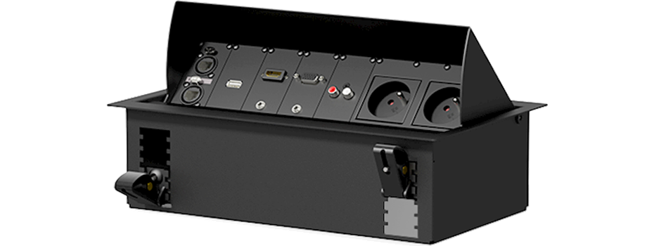 Caymon CASY - instalační prvky s využitím v audio, video, data a power distribuci