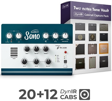 AKCE! Audient SONO + Tone Vault DynIR Collection ZDARMA !