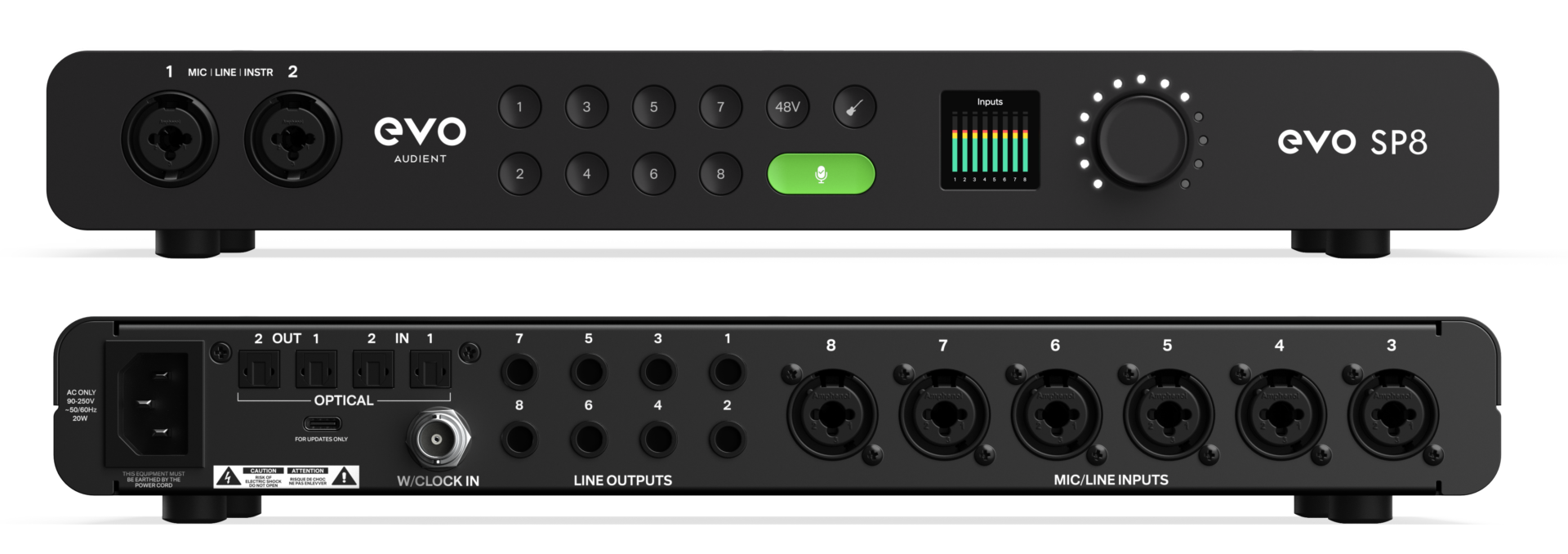 EVO SP8 - 8 Channel Smart Mic Preamp