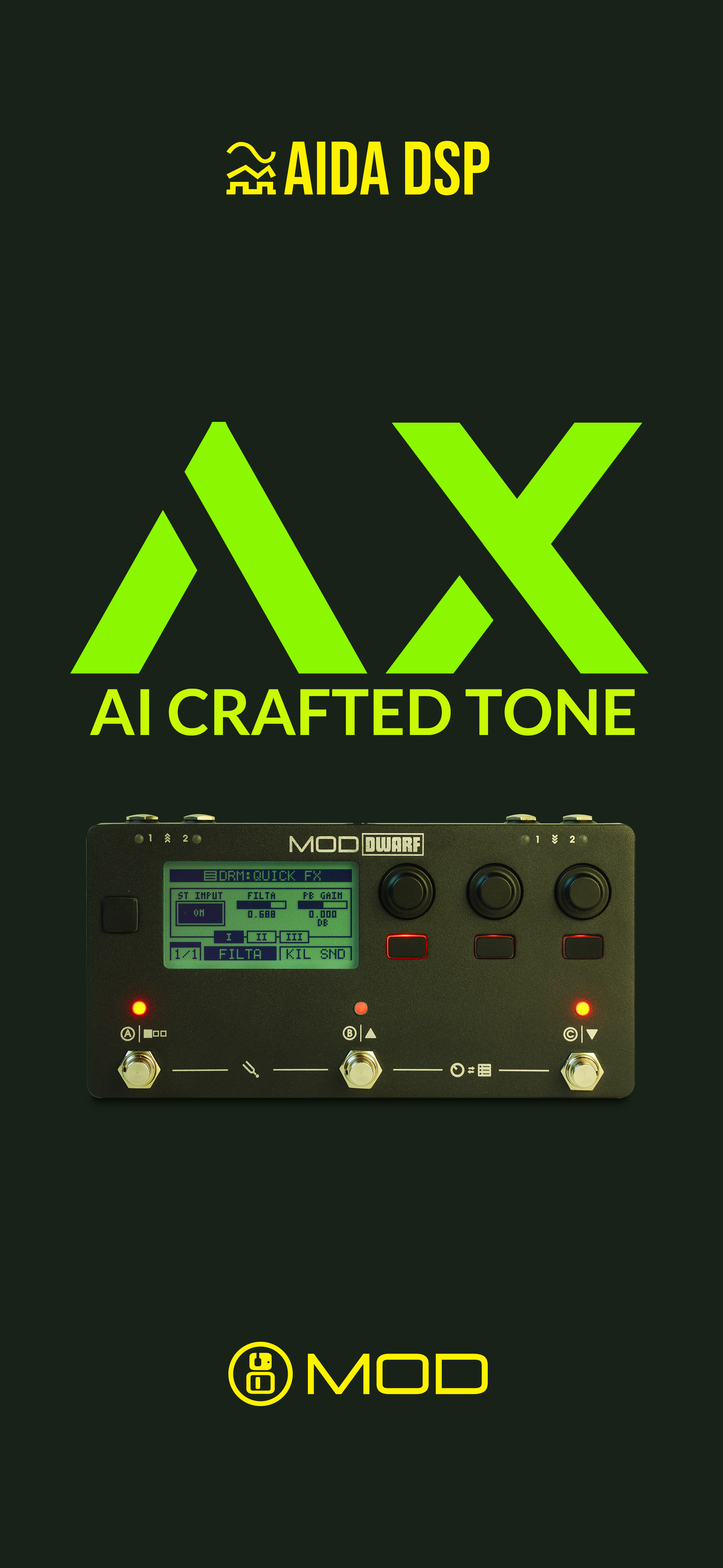 MOD Audio vydává AIDA-X, AI Model Player a vstupuje do světa Neural Modeling