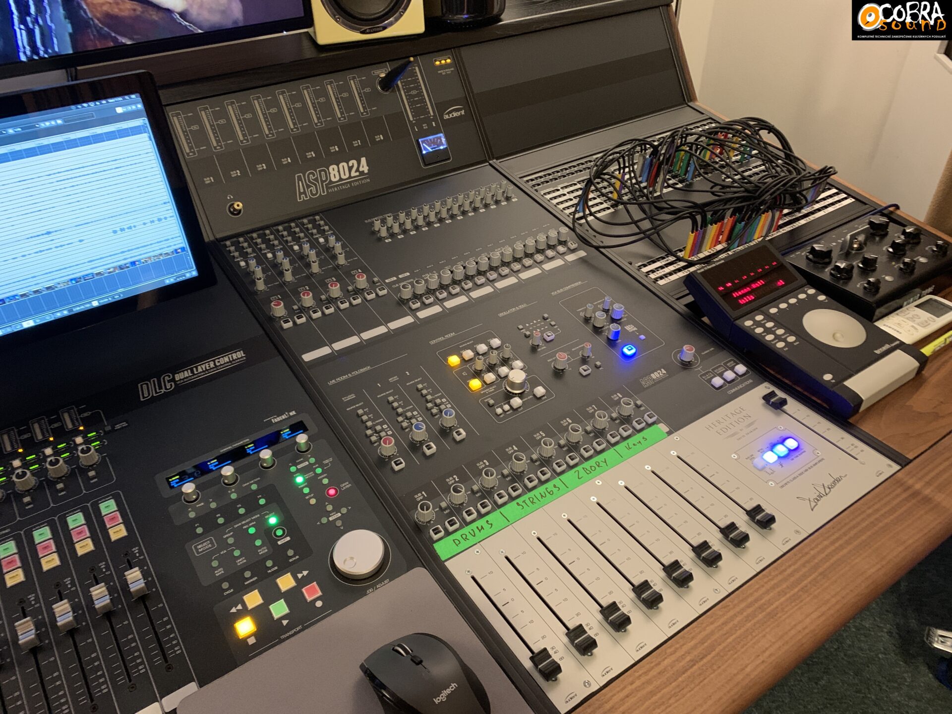 Audient ASP8024-HE - nová recording konzole pro studio COBRA SOUND Audient ASP8024-HE - nová recording konzole pro studio COBRA SOUND