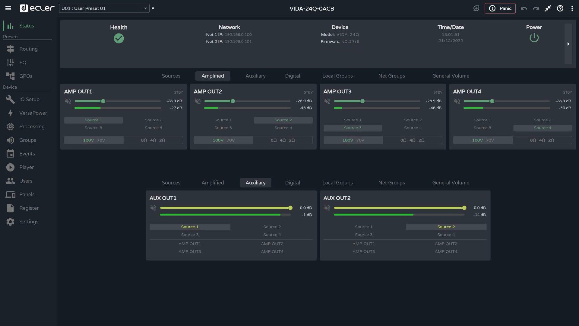 Ecler VIDA-24Q Ecler VIDA-24Q