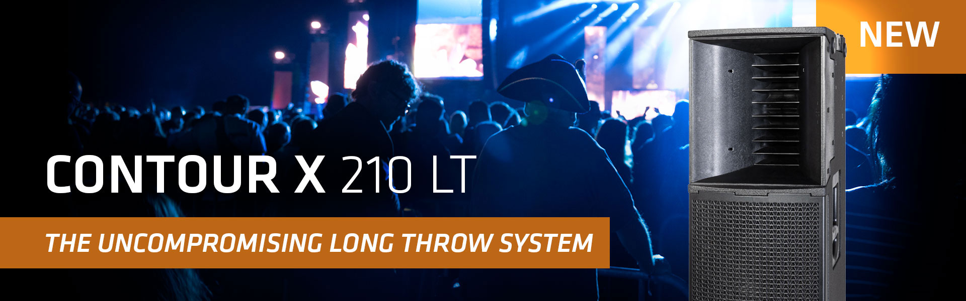 HK Audio CONTOUR X 210 LT – nový, výkonný long throw point source systém z rodiny produktů CONCERT SOUND