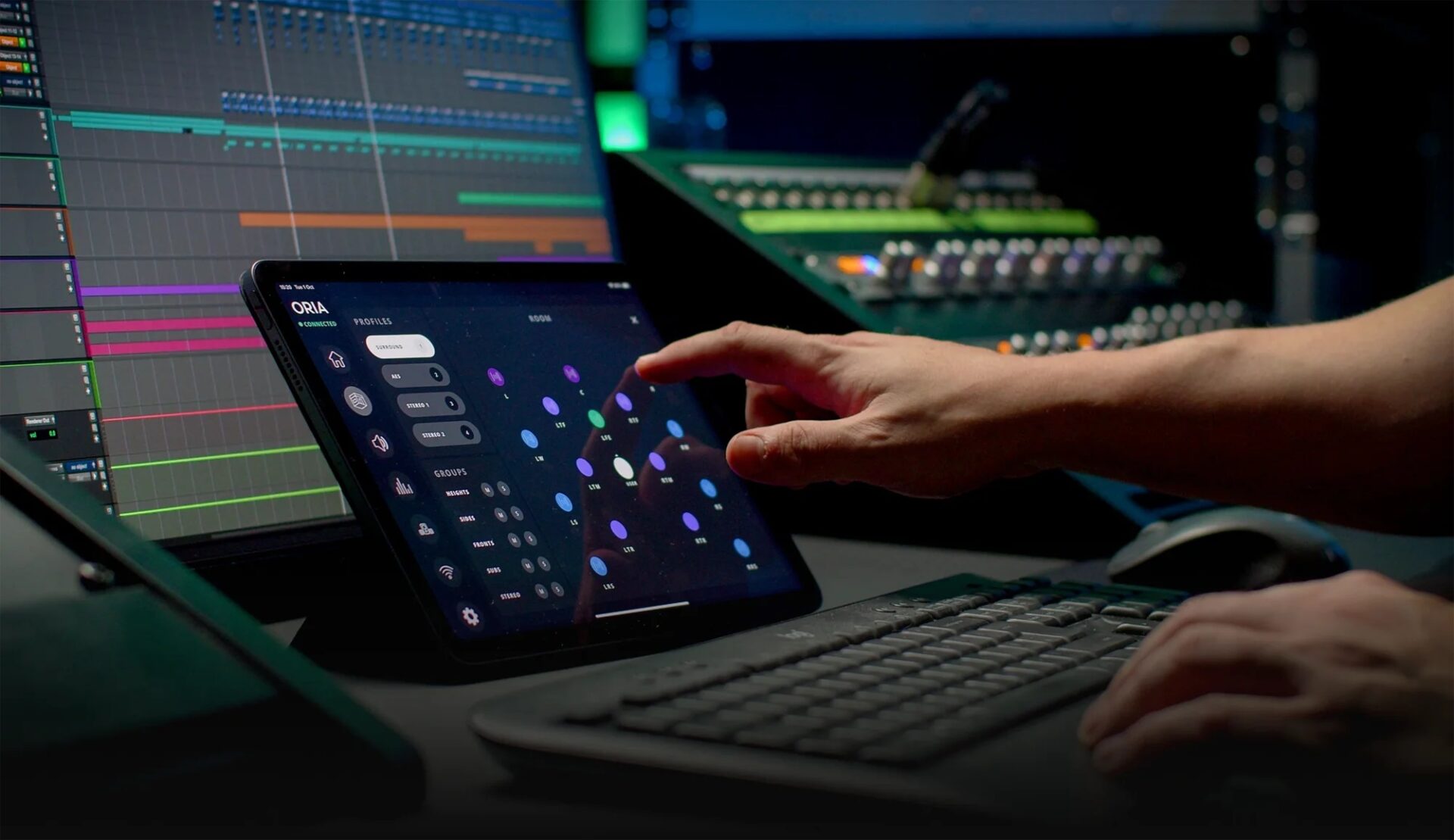 AUDIENT iPad REMOTE pro Immersive Audio Interface & Monitor Controller ORIA