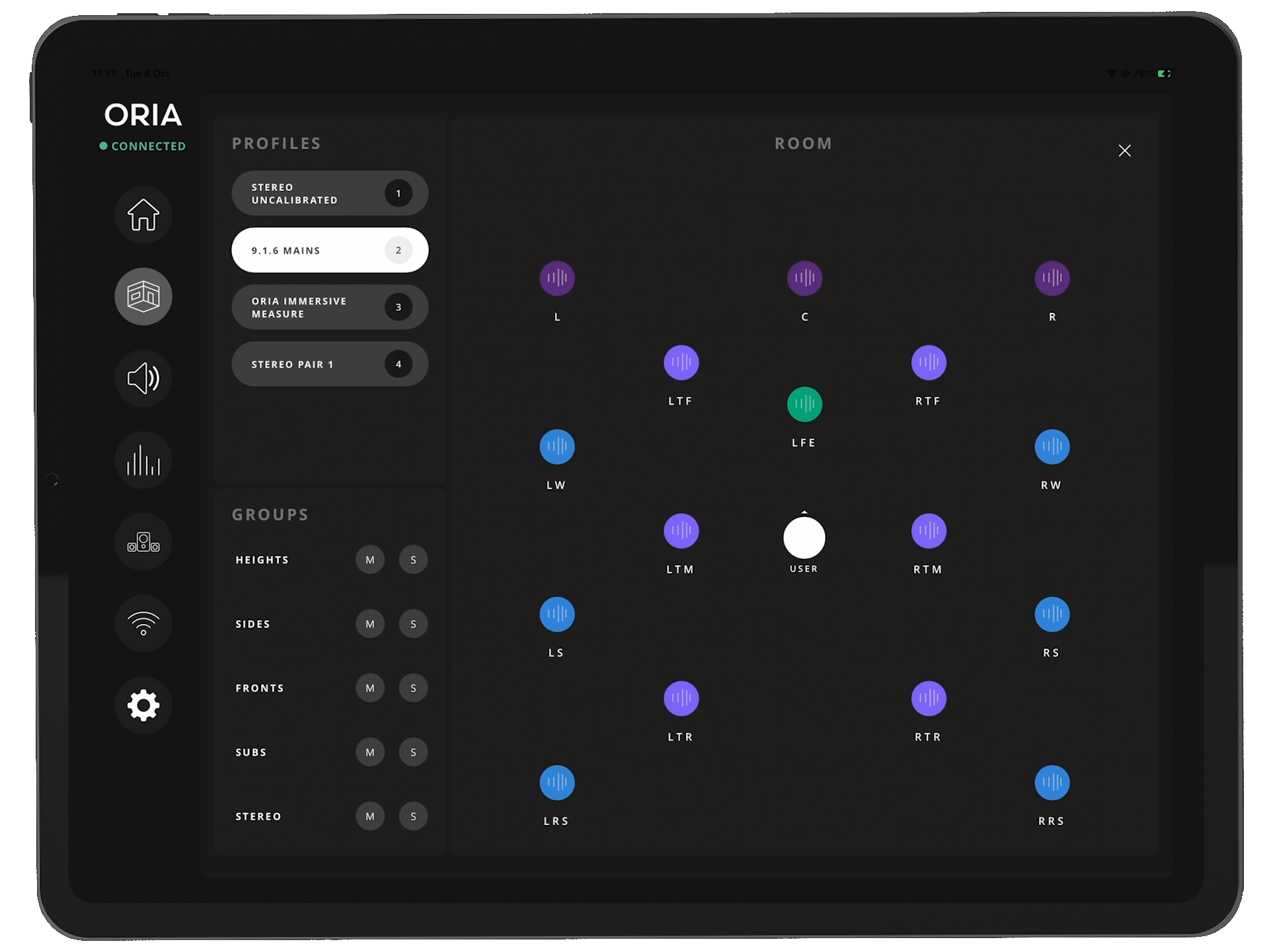 AUDIENT iPad REMOTE pro Immersive Audio Interface & Monitor Controller ORIA