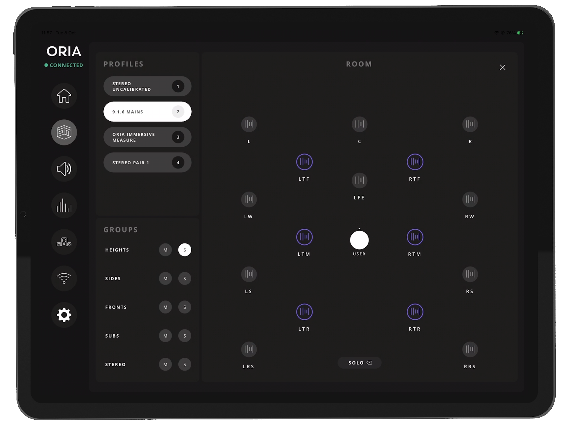 AUDIENT iPad REMOTE pro Immersive Audio Interface & Monitor Controller ORIA