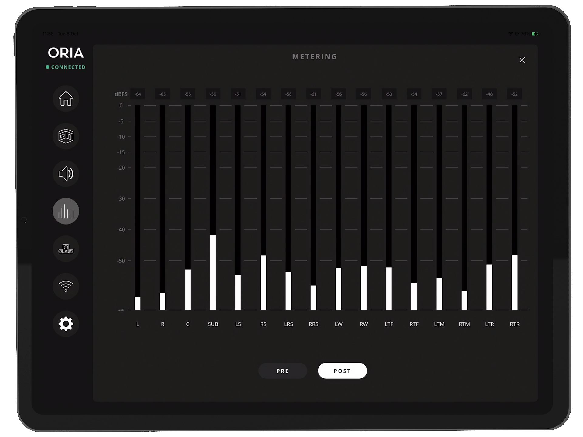 AUDIENT iPad REMOTE pro Immersive Audio Interface & Monitor Controller ORIA