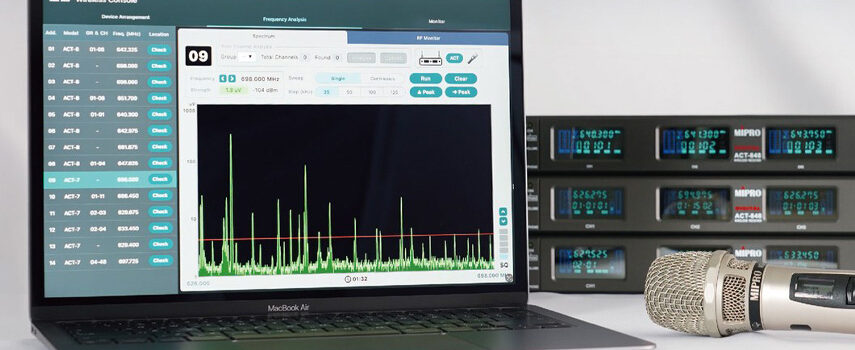 MIPRO Software pro správu bezdrátových systému ACT-800 / ACT-700 / ACT-500