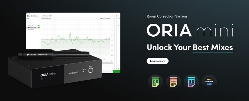 Hardwarová korekce akustiky místnosti: ORIA Mini + SoundID Reference. Prostě lepší mixy bez starostí