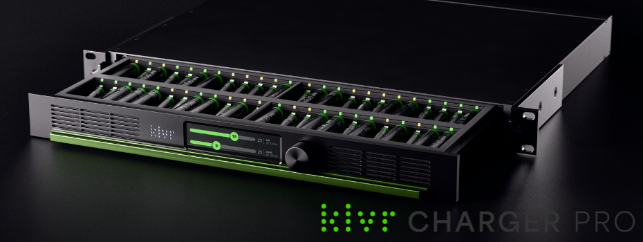 KLVR Charger Pro přináší revoluci ve správě baterií v profesionálním AV prostředí